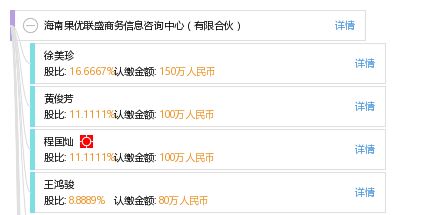 海南果優(yōu)聯(lián)盛商務(wù)信息咨詢中心 有限合伙