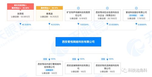 掌閱投資西安君悅網絡公司,持股6.6666